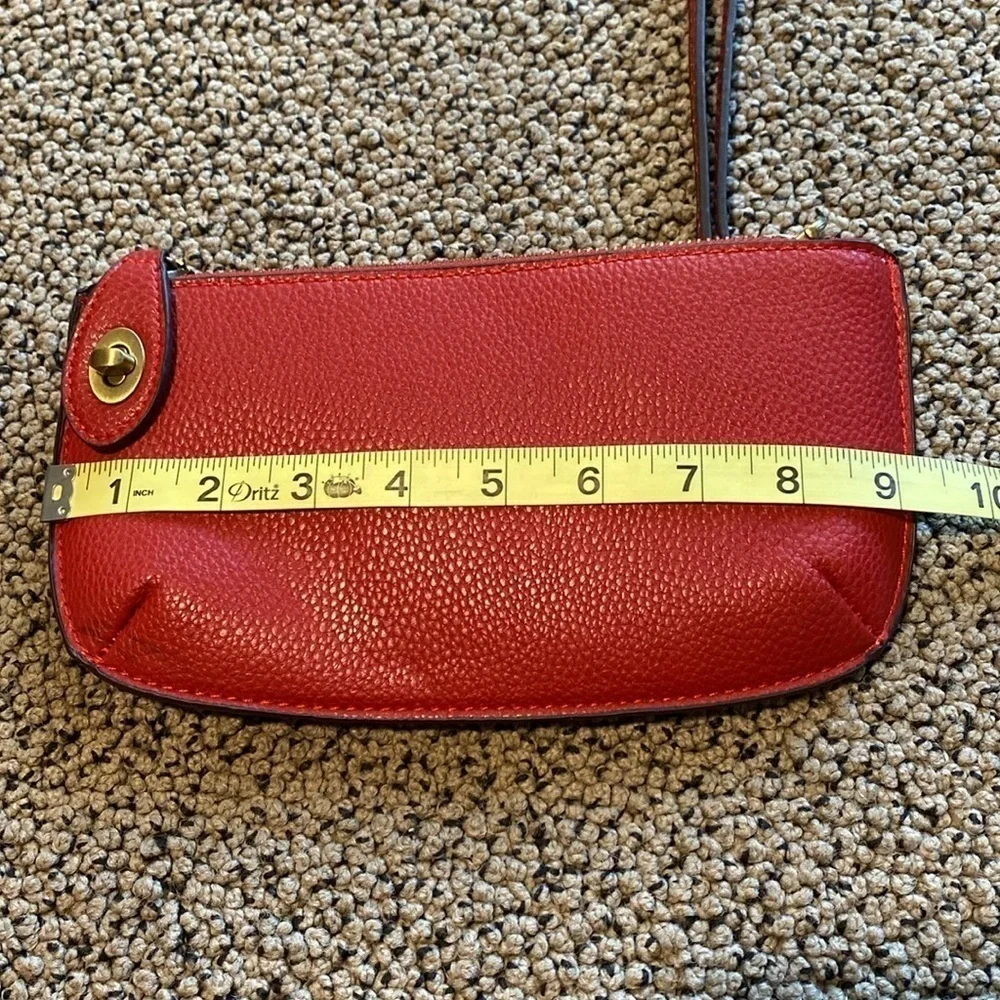 Joy Susan Maroon Clutch/Wristlet Bag in Like New Condition